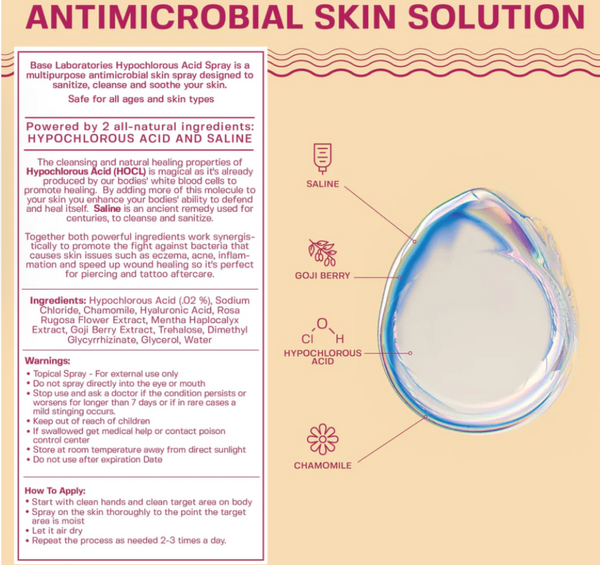 HYPOCHLOROUS ACID SPRAY FOR SKIN & FACE | HEALING TOPICAL SPRAY